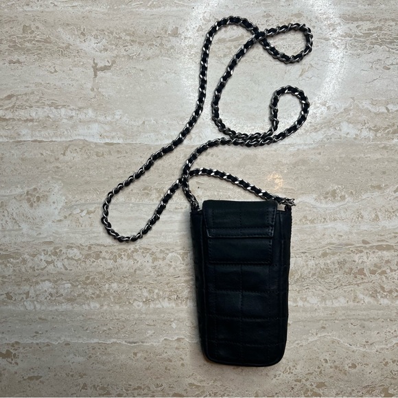 Chanel Black Suede Mini Phone Bag (2000-2002) - Picture 2 of 3
